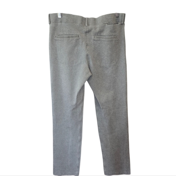 Betabrand Black Gray Herringbone Straight Leg Yoga Dress Pants XL Long - Picture 2 of 7